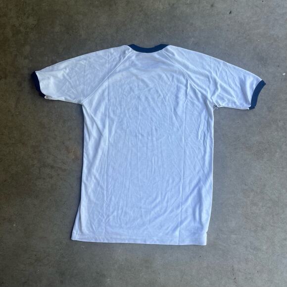 True Vintage Ringer T-shirt 60s 70s uss constellation cv-64 warship army Tee - Picture 7 of 7